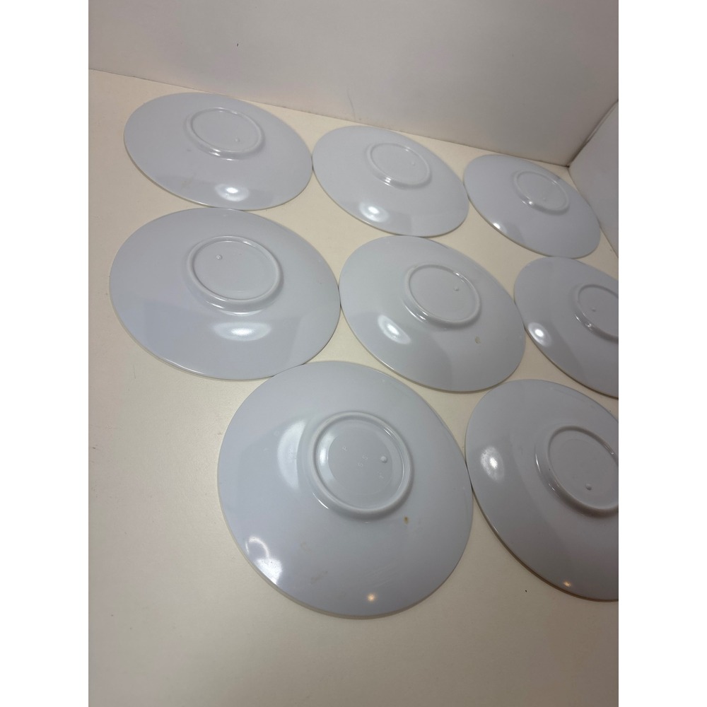 8 VTG Park Avenue Melamine MELMAC 6" Plates Orange Yellow Fall Leaves MCM PG5 - Picture 7 of 7